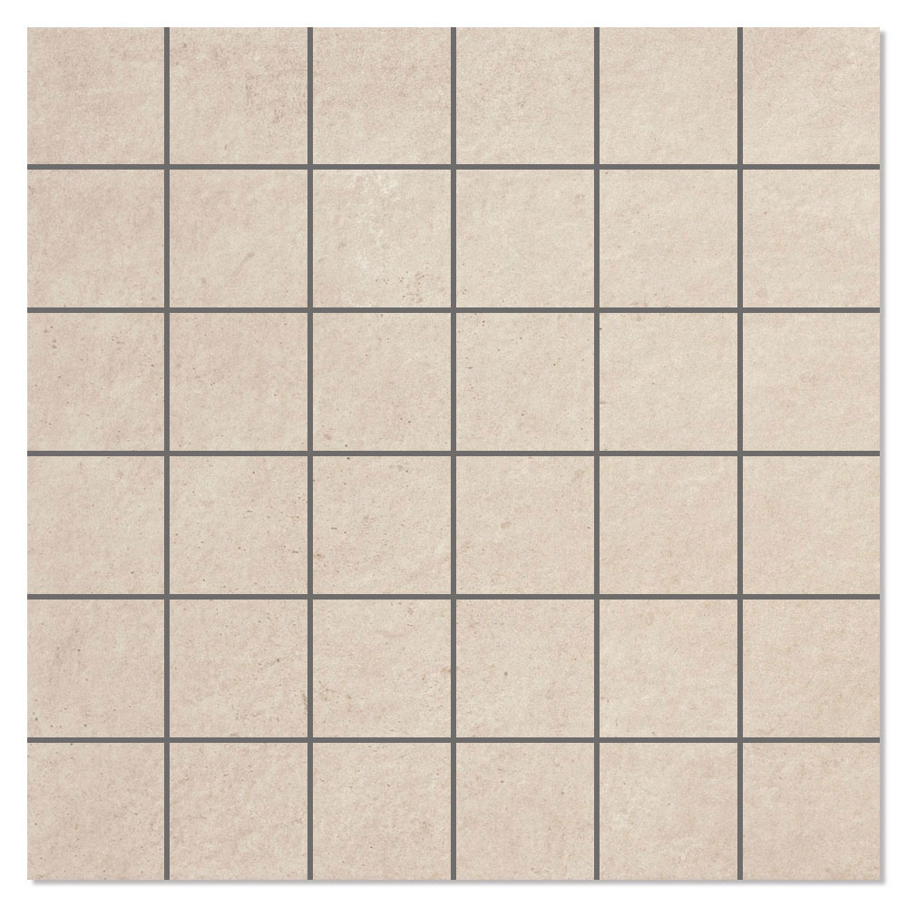 Mosaik Klinker Zeed Beige Mat 30x30 (5x5) cm